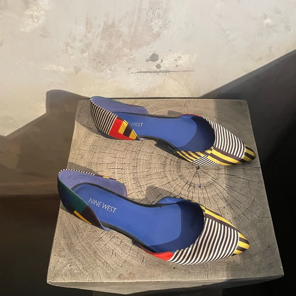 Nine West Multicolor Striped Flats - Picture 4 of 7